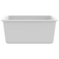 Гранитна кухненска мивка с едно корито, бяла