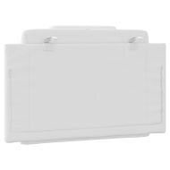 Мека табла за легло Viana, бяла, 90 см, изкуствена кожа