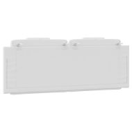 Мека табла за легло Viana, бяла, 120 см, изкуствена кожа