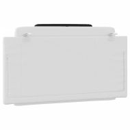 Мека табла за легло Viana, бяла и черна, 100 см, изкуствена кожа