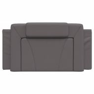 Мека табла за легло Viana, сива, 100 см, изкуствена кожа