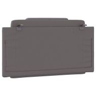 Мека табла за легло Viana, сива, 100 см, изкуствена кожа