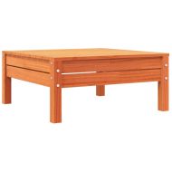 Градински диван с възглавници и табуретка за крака, бор масив