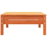 Градински диван с възглавници и табуретка за крака, бор масив