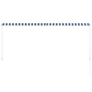 Сенник с падащо рамо, 300х150 см, синьо и бяло