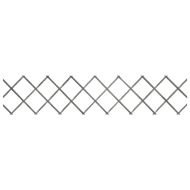 Огради хармоника, 5 бр, сиви, чамова дървесина масив, 180x30 см