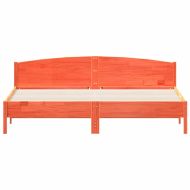 Рамка за легло без матрак, восъчнокафяв, 180x200 см, бор масив