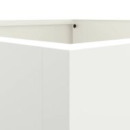 Кашпа, бяла, 52x48x75 см, стомана