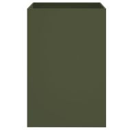 Кашпа, маслиненозелена, 52x48x75 см, стомана