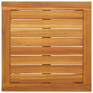 Бистро комплект, 3 части, черен, полиратан и акациево дърво