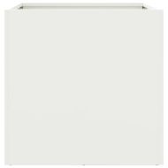 Кашпа, бяла, 42x40x39 см, стомана