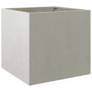 Кашпи, 2 бр, сребристи, 49x47x46 см, неръждаема стомана