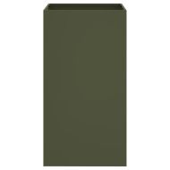 Кашпа, маслиненозелена, 42x38x75 см, стомана