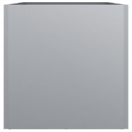 Кашпа, сребриста, 62x30x29 см, поцинкована стомана