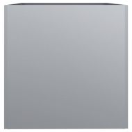 Кашпа, сребриста, 62x47x46 см, поцинкована стомана