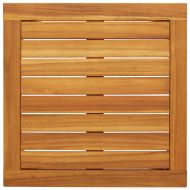 Бистро комплект, 3 части, бежов, полиратан и акациево дърво