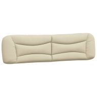 Мека табла за легло Hvar, кремава, 200 см, плат