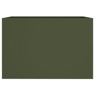 Кашпа, маслиненозелена, 62x40x39 см, стомана