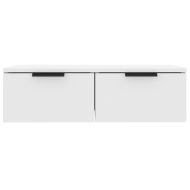 Стенни шкафове, 2 бр, бели, 68x30x20 см, инженерно дърво