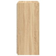 Стенен ТВ шкаф с LED осветление, сонома дъб, 40,5x35x80 см