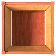 Градински сандъци, 2 бр, восъчнокафяв, борово дърво масив