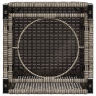 Покриваща маса резервоар за пропан сива 40x40x60 см полиратан