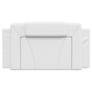 Мека табла за легло Viana, бяла, 100 см, изкуствена кожа