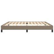 Рамка за легло без матрак, таупе, 200x200 см, плат