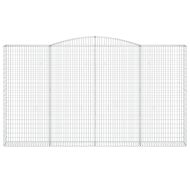 Габионни кошници арка 8 бр 400x30x220/240 см поцинковано желязо