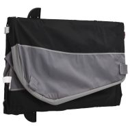 Ремарке за велосипед, черно и сиво, 45 кг, желязо