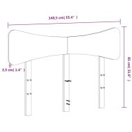 Горна табла, 135 см, масивно дърво бор
