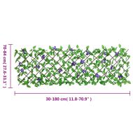 Решетка от изкуствен бръшлян разширяема 5 бр зелена 180x70 см