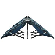 Двуместен сгъваем шезлонг, на листа, стомана