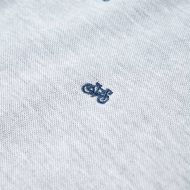 Детска поло тениска, сив меланж, 140