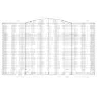 Габионни кошници арка 7 бр 400x30x220/240 см поцинковано желязо