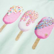 Детска тениска, светла мента, 140