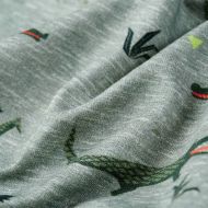 Детски суитшърт, светло каки меланж, 116