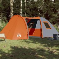 Семейна куполна палатка, 6-местна, оранжева, водоустойчива