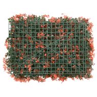  Изкуствена ограда от кленов лист 24 бр светлочервено 40x60 см