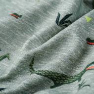 Детски суитшърт, светло каки меланж, 104