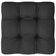 Градински лаундж комплект 7 части с възглавници бял бор масив