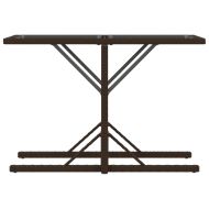 Бистро комплект с възглавници 3 части кафяв полиратан