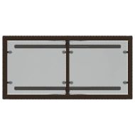 Бистро комплект с възглавници 3 части кафяв полиратан