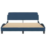 Рамка за легло с табла Dover, синя, 160x200 см, плат