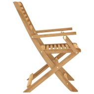 Сгъваеми градински столове 2 бр 54,5x61,5x86,5 см акация масив