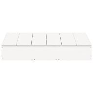 Пясъчник с капак бял 111x111x19,5 см бор масив