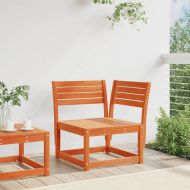 Градински ъглов диван, восъчнокафяв, 73x73x78 см, бор масив