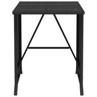 Бистро комплект с възглавници 3 части черен полиратан