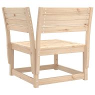 Градински ъглов диван, 73x73x78 см, борово дърво масив