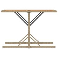 Бистро комплект с възглавници 3 части бежов полиратан